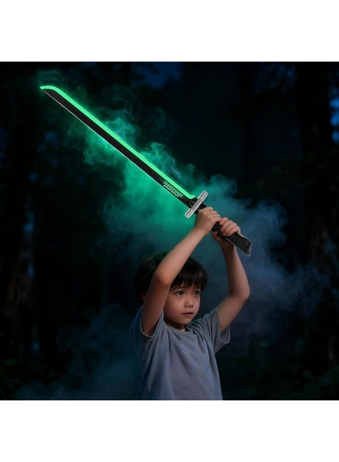 رذاذ ملون متوهج آمن للعب الأدوار سيف ضوئي سيف شرارة سيف أطفال مضيء مع تأثير وميض دخان - Image 4